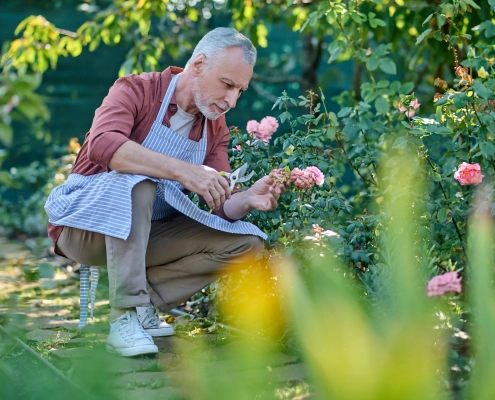 Personne à domicile avec téléassistance et aide au financement via la PCH